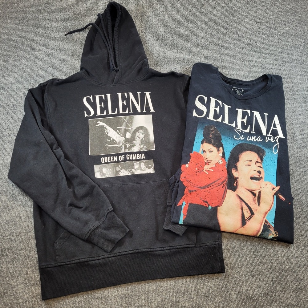 Selena Quintanilla Official Womens Hoodie Sweatshirt & T Shirt Bundle